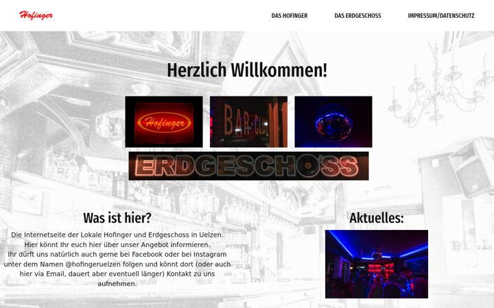 Screenshot of hofinger-uelzen.de