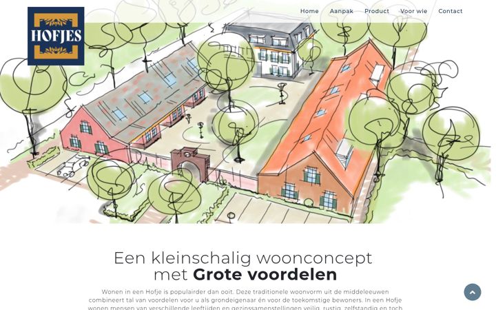Screenshot of hofjeswonen.nl