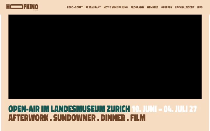 Screenshot of hofkino.ch
