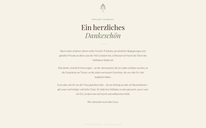 Screenshot of hoflade-steibruch.ch