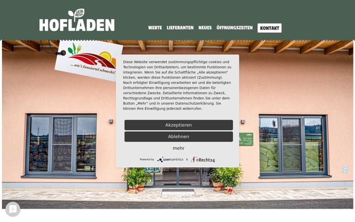 Screenshot of hofladen-geinberg.at