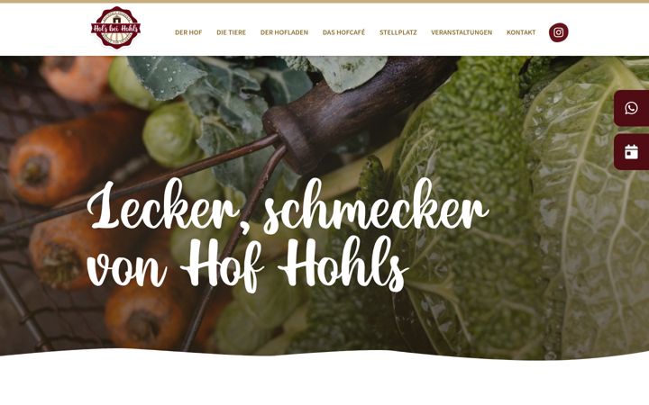 Screenshot of hofladen-hohls.de