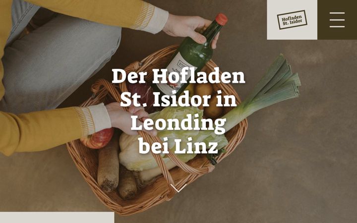 Screenshot of hofladen-isidor.at