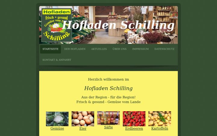 Screenshot of hofladen-schilling.de