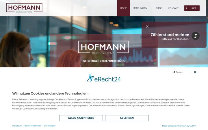 Screenshot of hofmann-bs.de