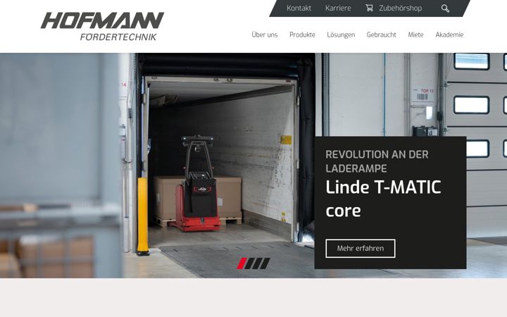 Screenshot of hofmann-foerdertechnik.com