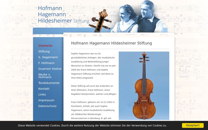 Screenshot of hofmann-hagemann-hildesheimer-stiftung.de