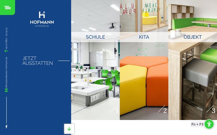 Screenshot of hofmann-interieur.de