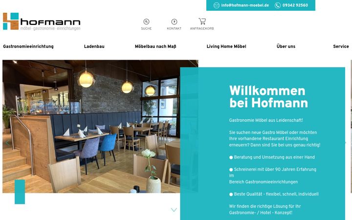Screenshot of hofmann-moebel.de