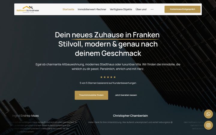 Screenshot of hofmann-schindlmeier.de