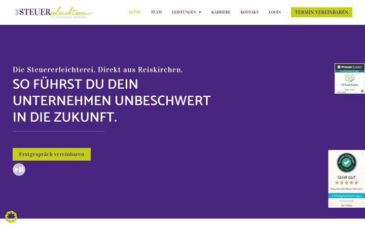 Screenshot of hofmann-steuerberatung.de