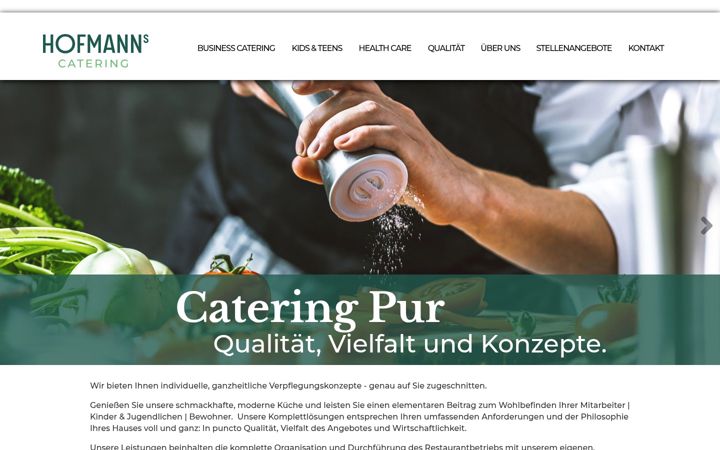 Screenshot of hofmanns-catering.de