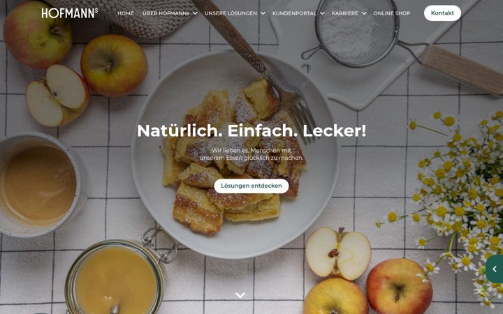 Screenshot of hofmanns.de