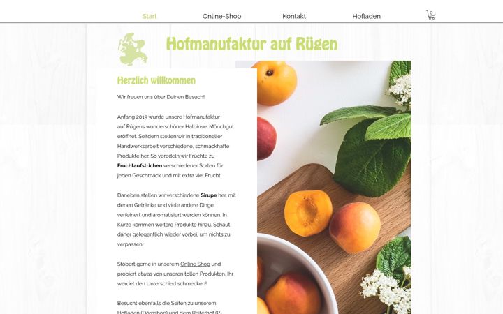 Zrzut ekranu hofmanufaktur-ruegen.de
