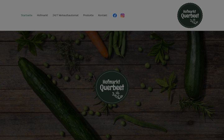 Screenshot of hofmarkt-querbeet.de