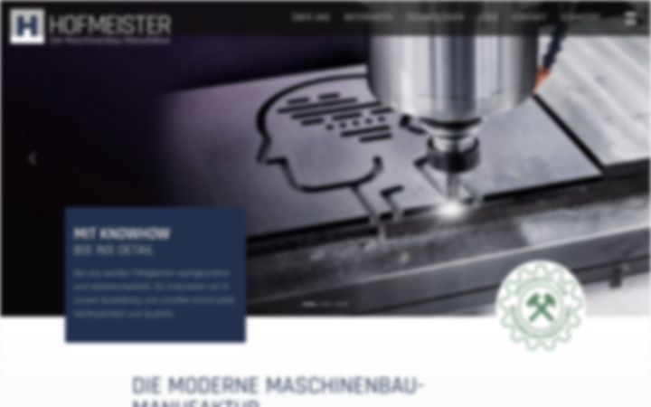 Screenshot of hofmeister-maschinenbau.de