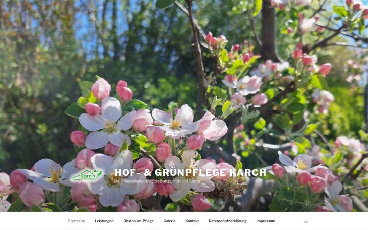 Screenshot of hofpflege-karch.de