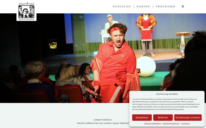Screenshot of hoftheater.at