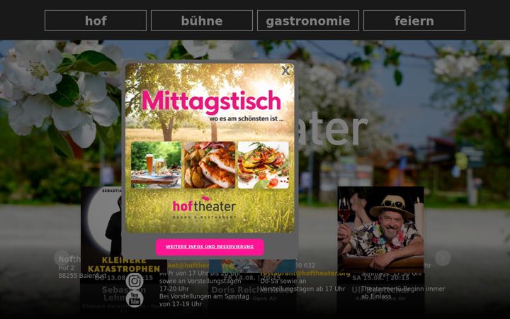 Screenshot of hoftheater.org