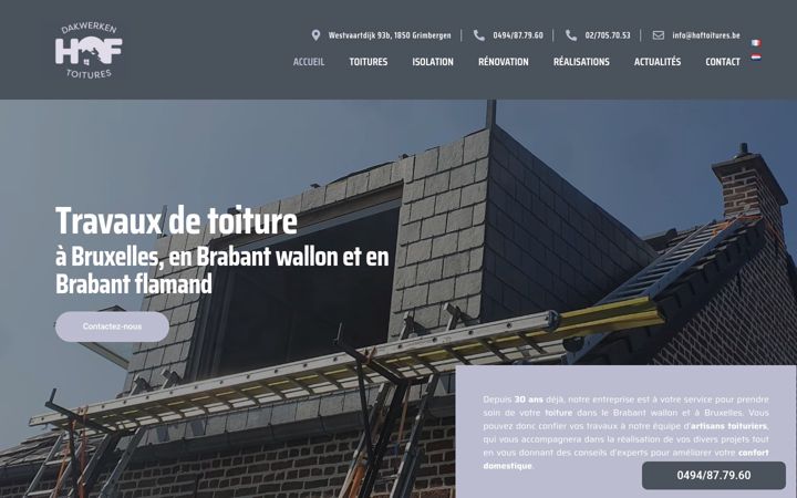 Screenshot of hoftoitures.be