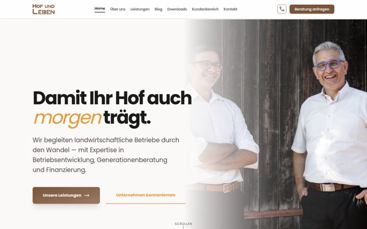 Screenshot of hofundleben.de