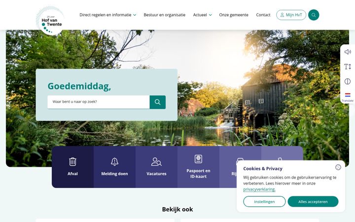 Screenshot of hofvantwente.nl