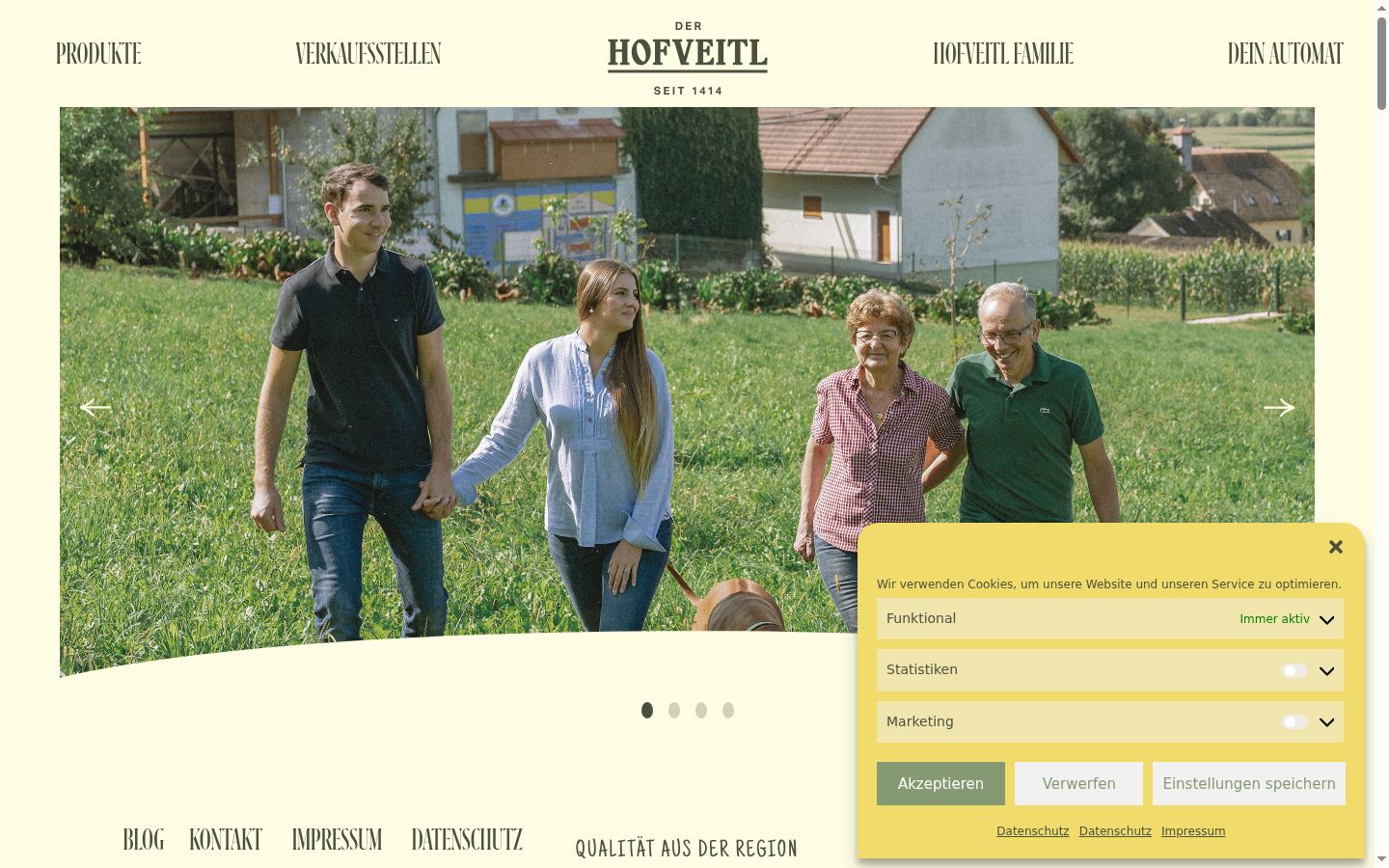 Screenshot tal-banner tal-kunsens muri qabel kwalunkwe interazzjoni