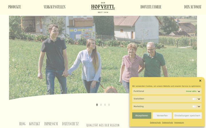 Screenshot of hofveitl.at