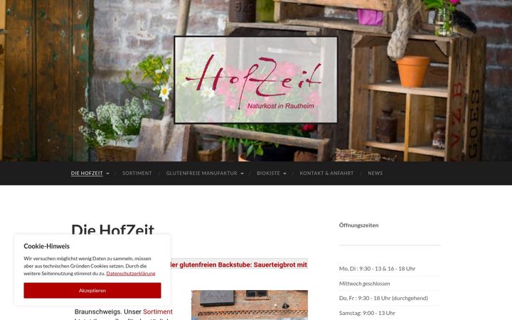 Screenshot of hofzeit-rautheim.de