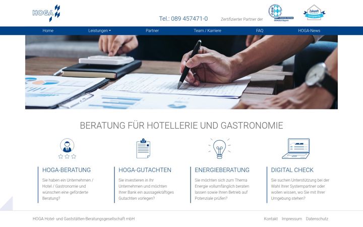 Captură de ecran a hoga-muenchen.de