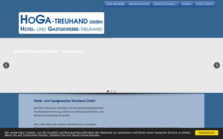 Screenshot of hoga-treuhand.ch