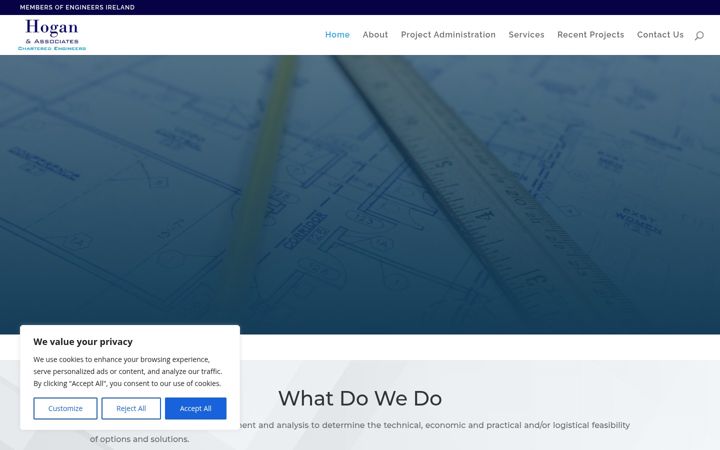 Screenshot of hoganandassociates.ie
