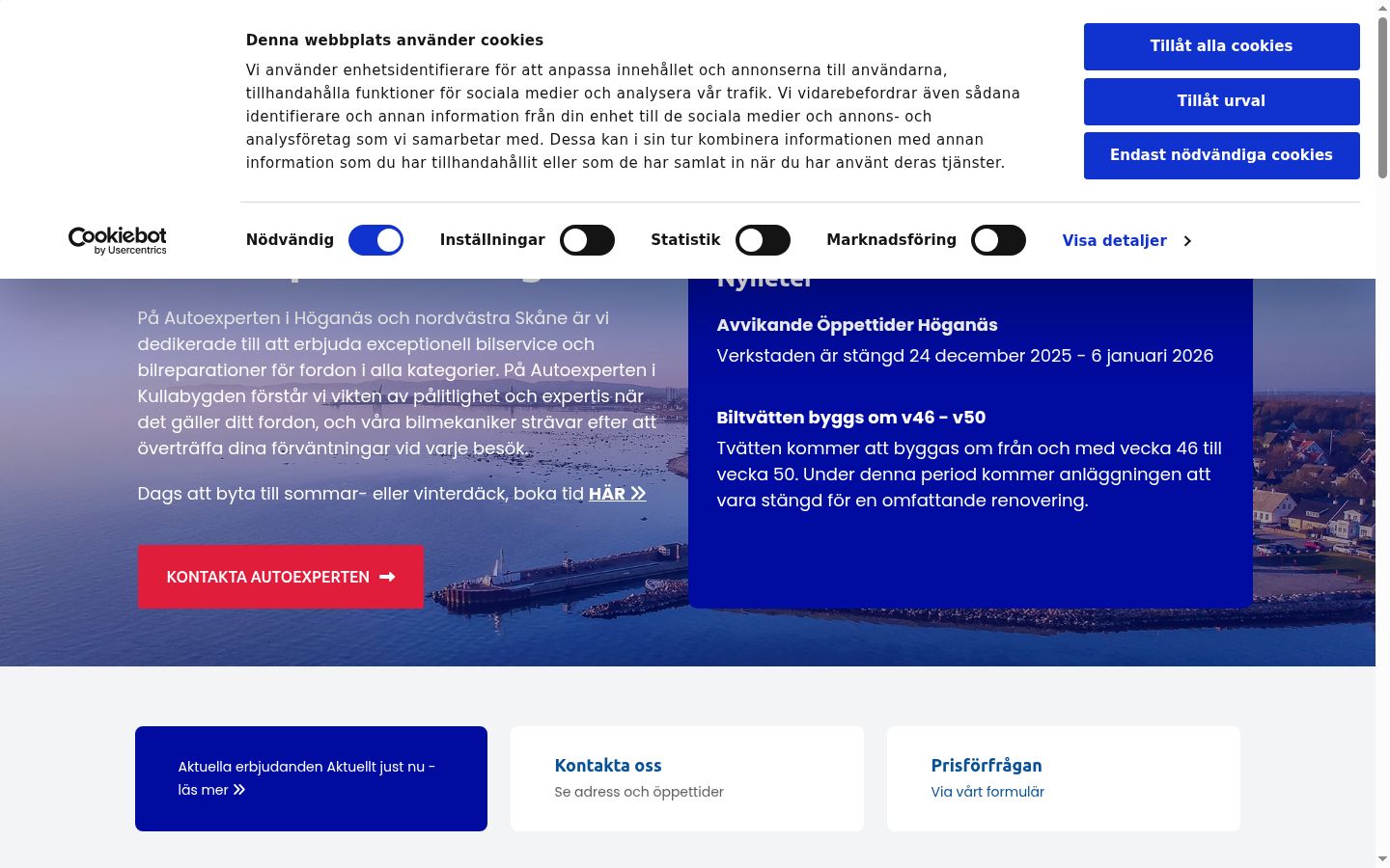 Captura de ecrã do banner de consentimento apresentado antes de qualquer interação