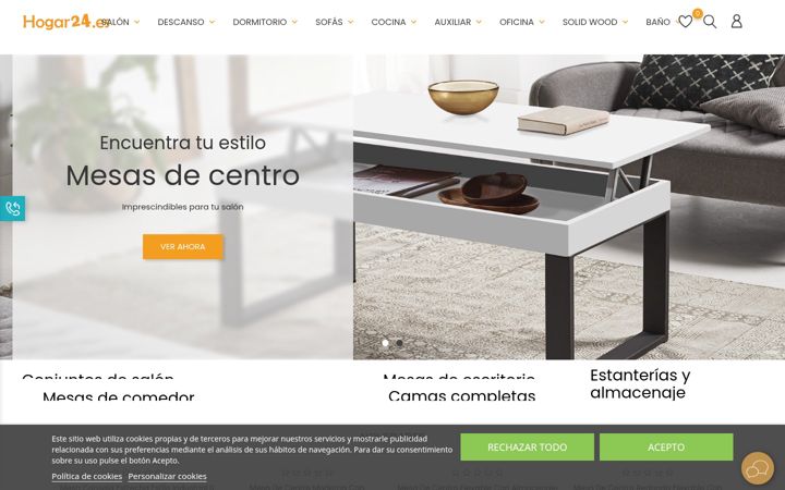 Screenshot of hogar24.es