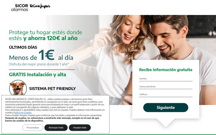 Screenshot of hogaralarma.com