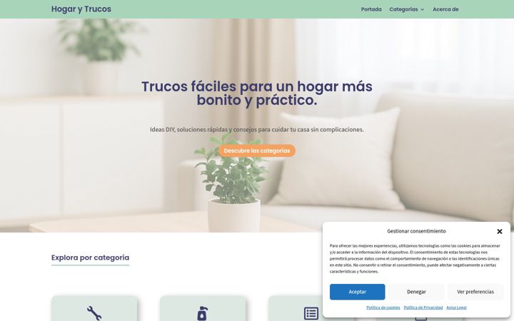 Screenshot of hogarytrucos.com