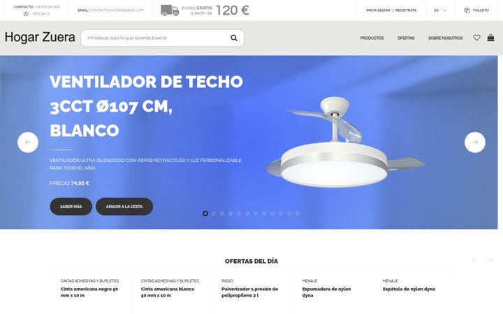 Screenshot of hogarzuera.com