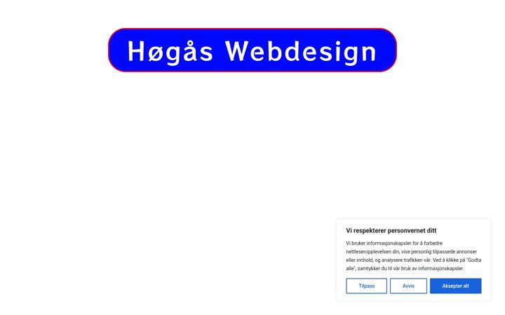 Screenshot of hogas.no