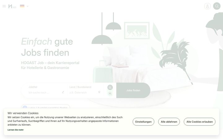 Screenshot of hogastjob.com