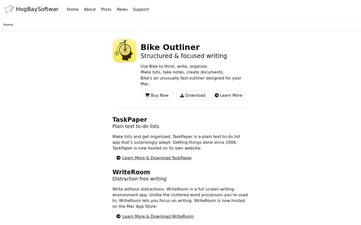 Screenshot von hogbaysoftware.com