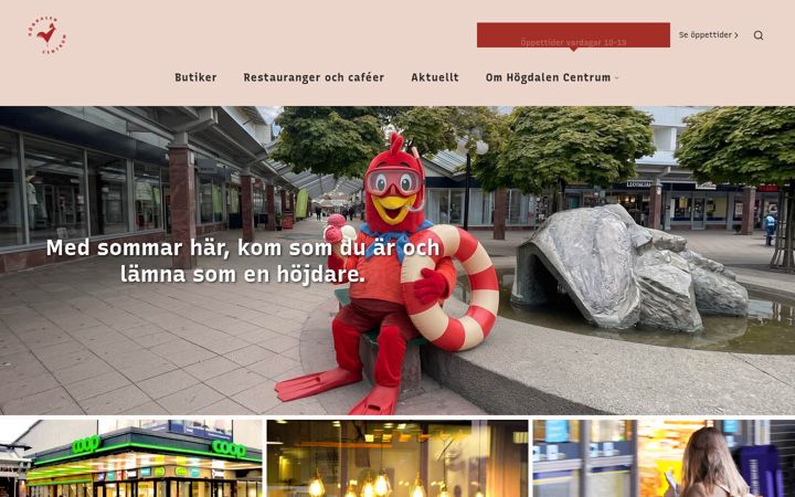 Screenshot of hogdalencentrum.se