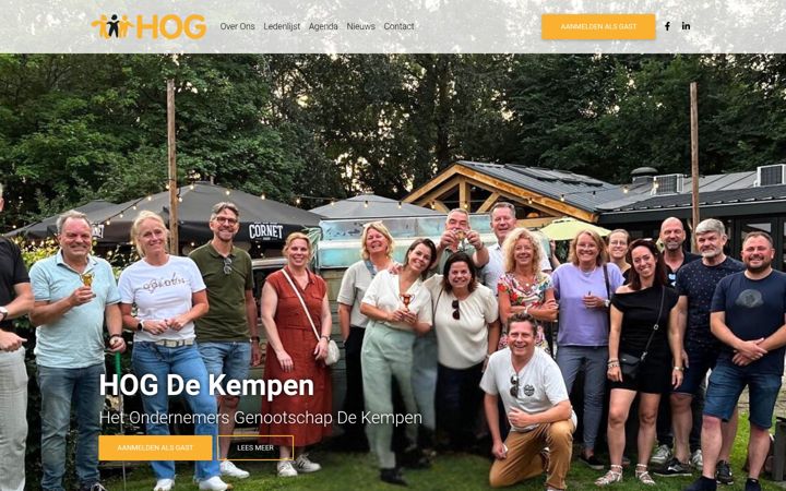 Screenshot of hogdekempen.nl
