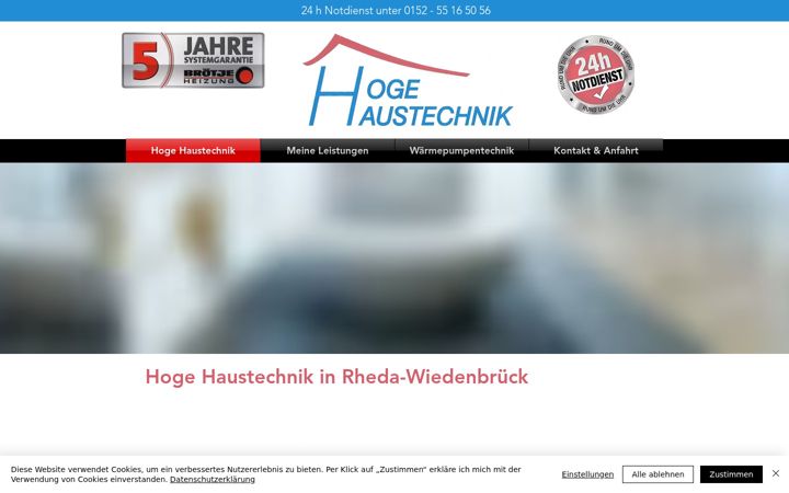 Screenshot of hoge-haustechnik.de