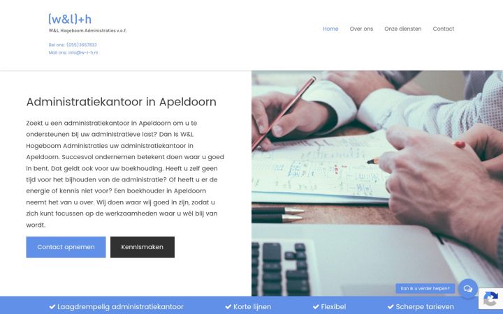 Screenshot of hogeboom-administratie.nl