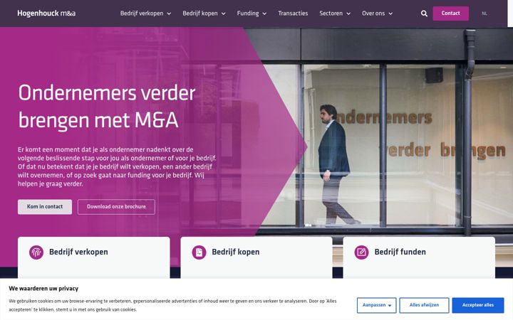 Screenshot of hogenhouck.nl