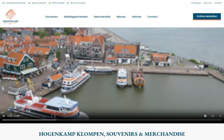 Screenshot of hogenkampsouvenirs.nl