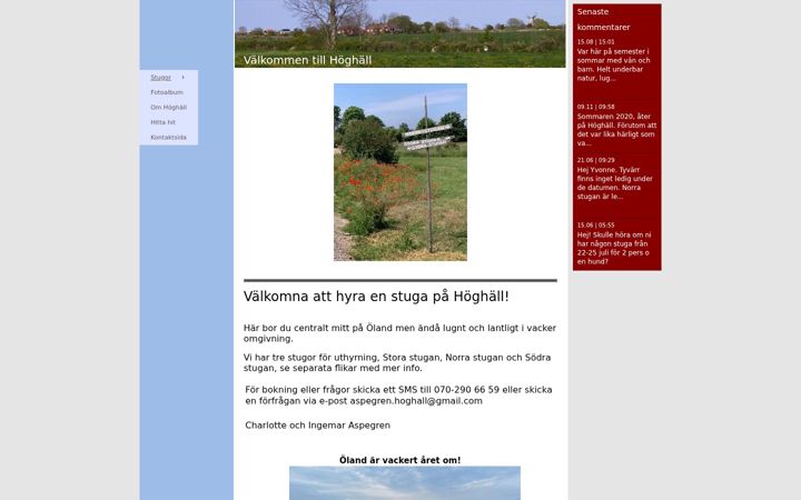Screenshot of hoghall.se