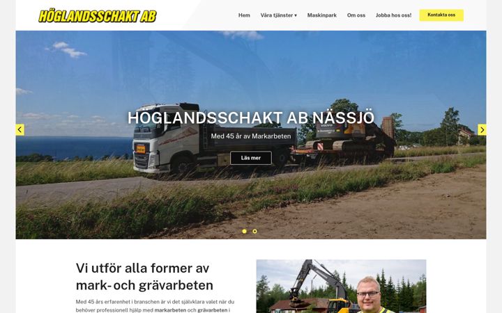 Screenshot of hoglandsschakt.se