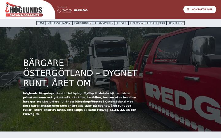 Screenshot of hoglundsbargning.se