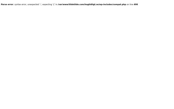 Screenshot of hogtidligt.se
